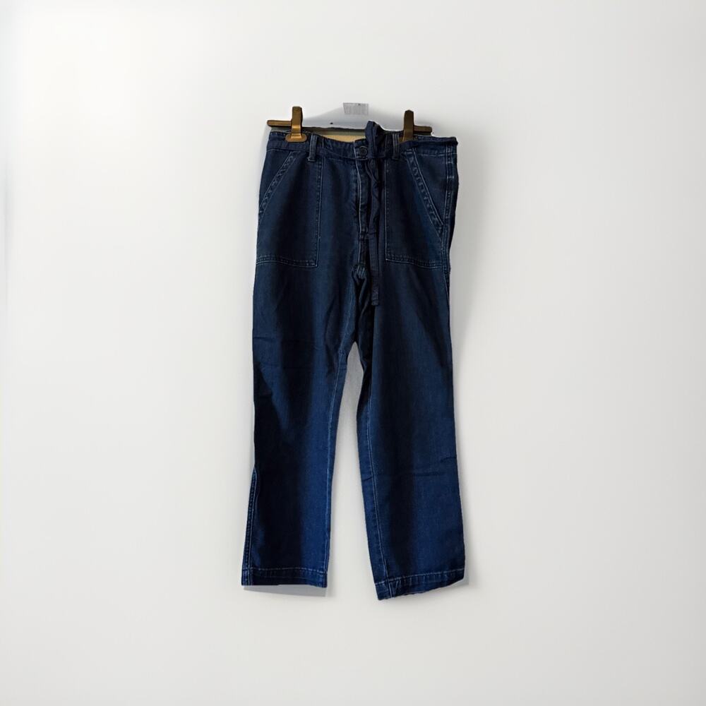 LUCKY BRAND MID RISE UTILITY STRAIGHT PANTS WOMENS 6/28‎ BLUE SOFT
